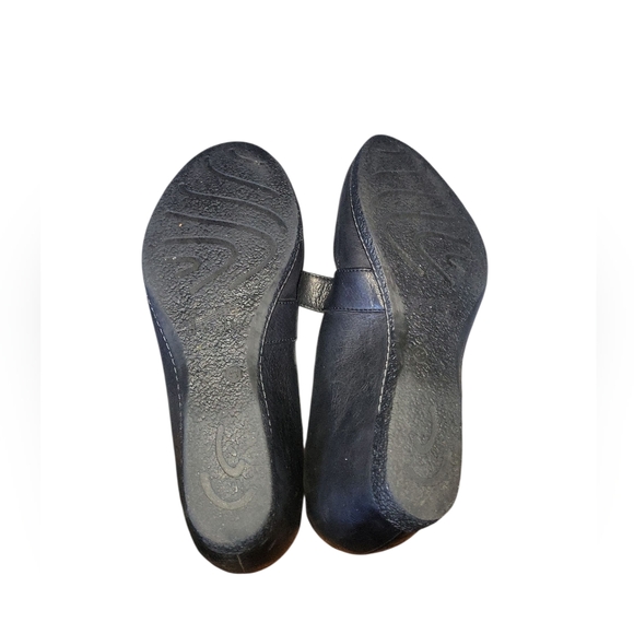 Dansko Roxanne Black Nubuck Leather Comfort Mary Jane Wedge Shoes Sz EU 41 US 10 - Picture 4 of 9